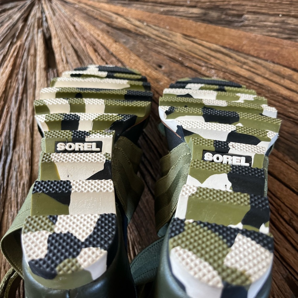 Sorel Olive Strappy Wedge Sandal with Ankle Cuff - Picture 4 of 4